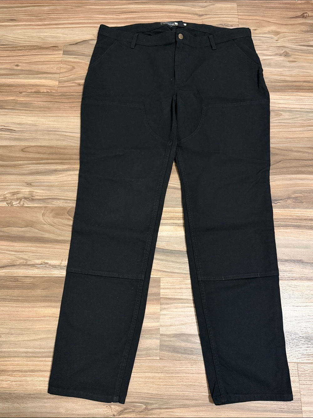 Carhartt Womens 18T Tall Rugged Flex Relaxed Fit Double Knee Pants Black